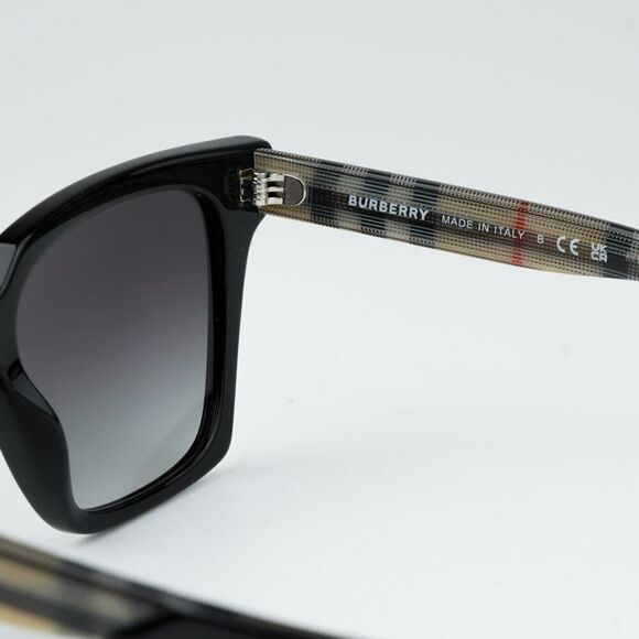NEW Burberry BE4335 39298G Black Grey Square Women Sunglasses BE 4335 main image 10